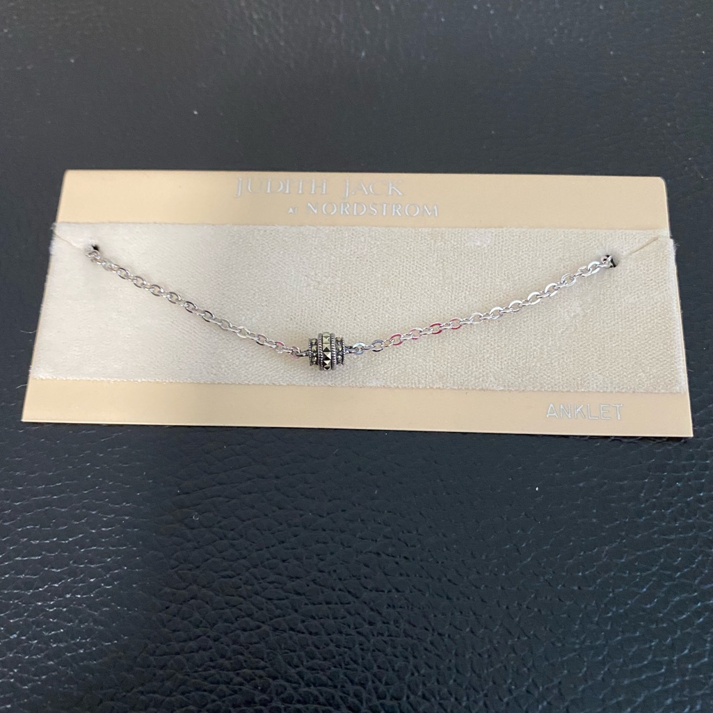 Judith Jack Marcasite Anklet Ankle Bracelet 925 Sterling Silver 35$